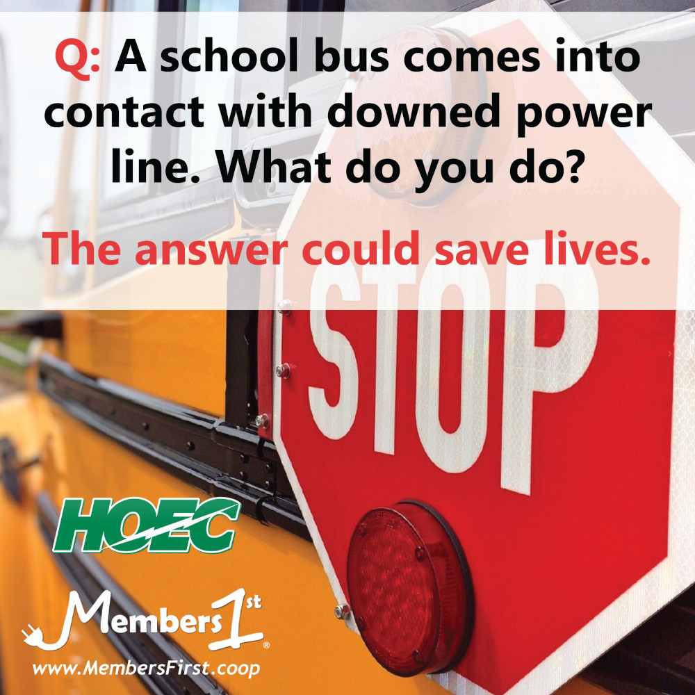 Bus safety - power lines